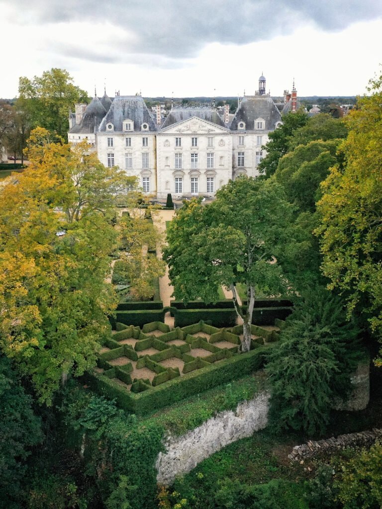 Jardins du Château du Lude - Vue aérienne © Pierre Holley