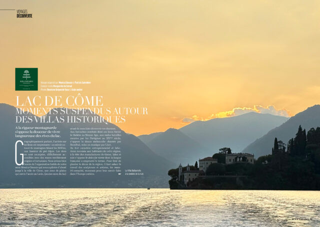 Lac de Côme, Moments suspendus autour des villas historiques