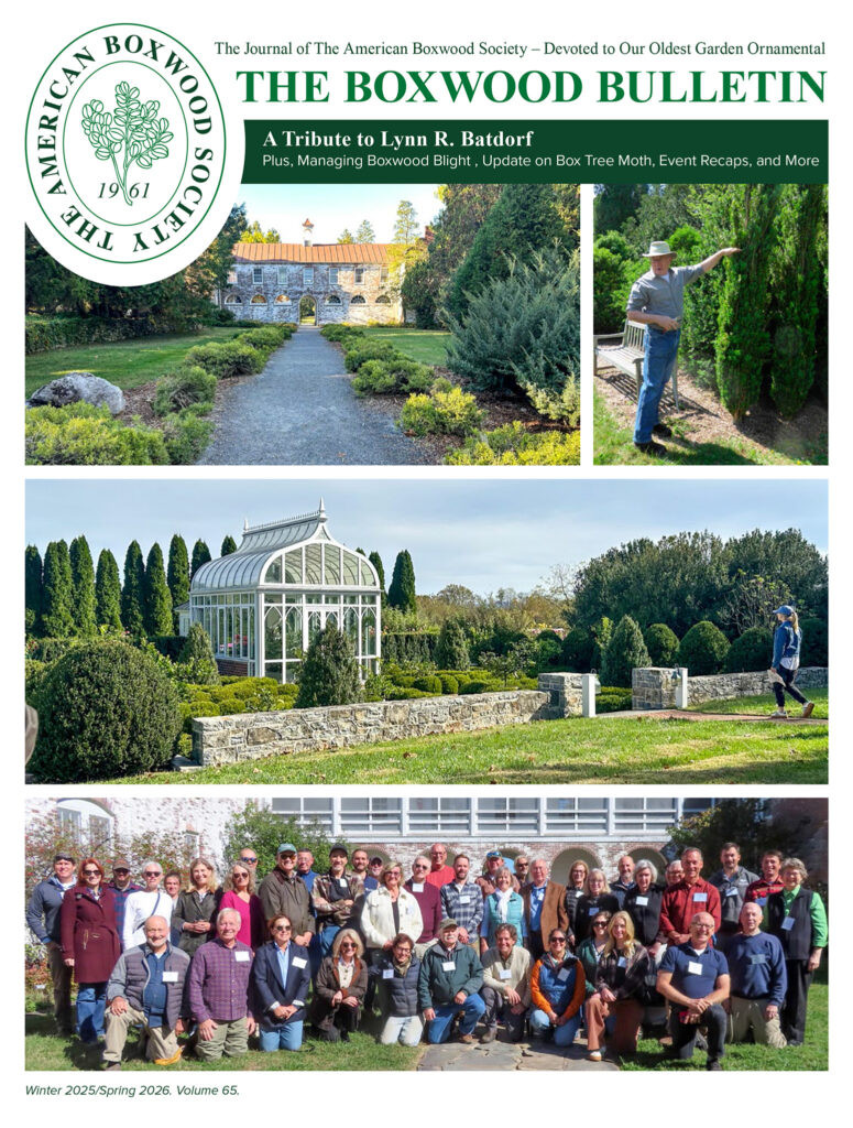 The Boxwood Bulletin – Volume 65 – Couverture